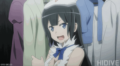 Cute Anime Girl Hestia Thumbs Up GIF