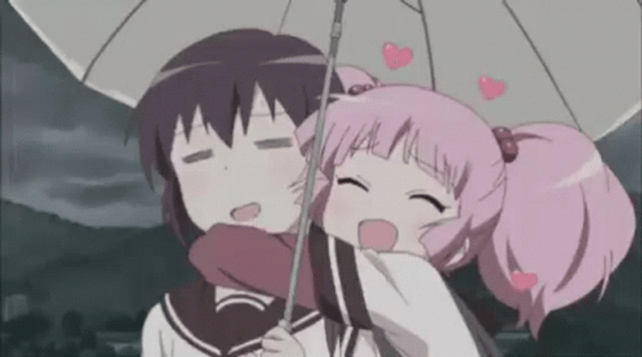 Cute Anime Girl Hug GIF