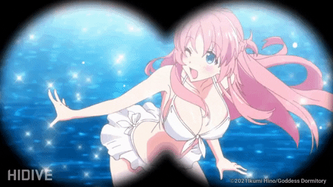 Cute Anime Girl In Swimwear GIF