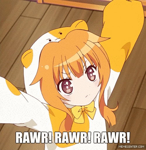Cute Anime Girl Rawr GIF