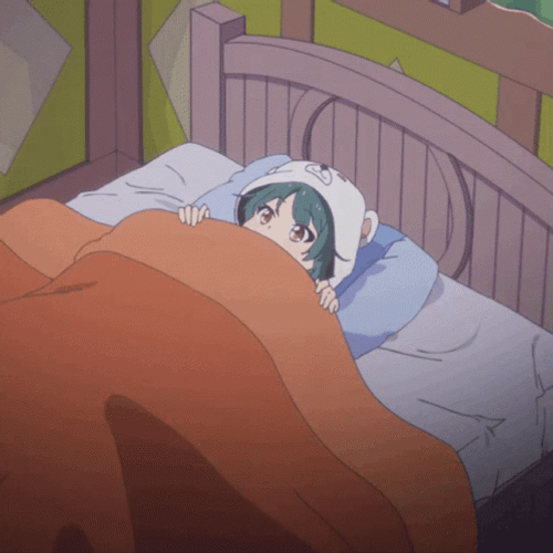 Cute Anime Girl Sleepy GIF
