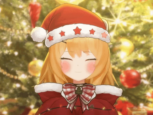 Cute Anime Merry Christmas Cheer GIF