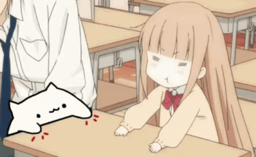 Cute Anime Miyano Table Slap GIF