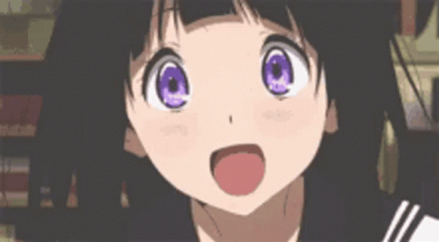 Cute Anime Smile Eru Chitanda Hyouka GIF