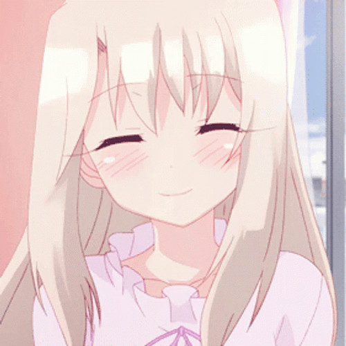 Cute Anime Smile Pink Hair GIF