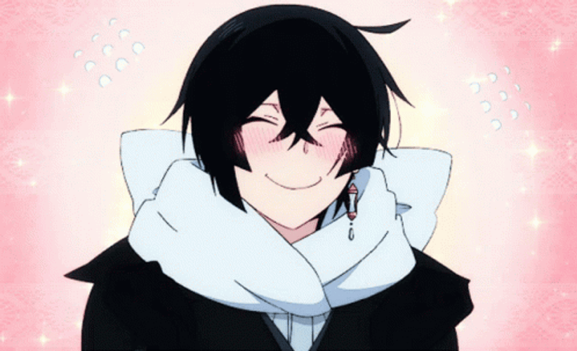 Cute Anime Vanitas Happy Blushing GIF
