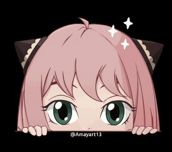 Cute Anya Forger Peeking  GIF