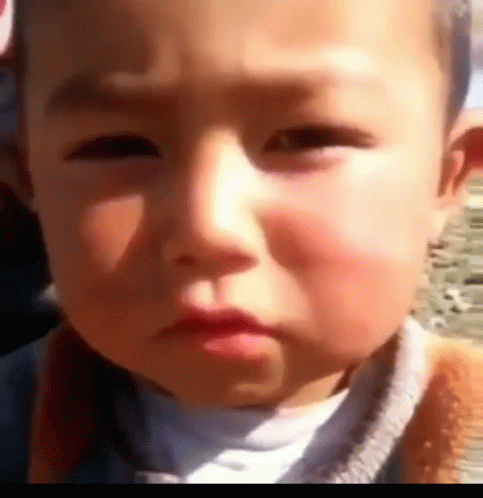 Cute Asian Baby Eye Twitch Meme GIF