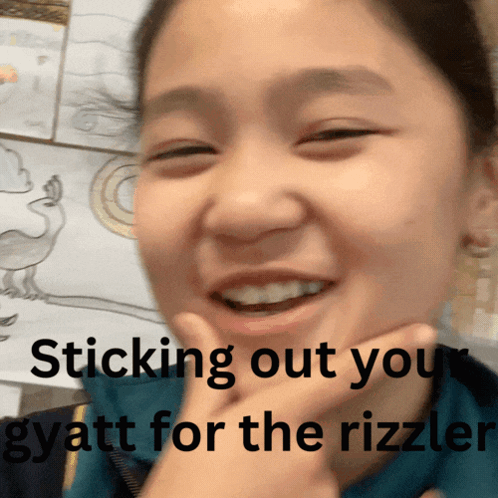 Cute Asian Girl Rizzler GIF