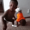 Cute Babies Dancing Turn Up Moves GIF