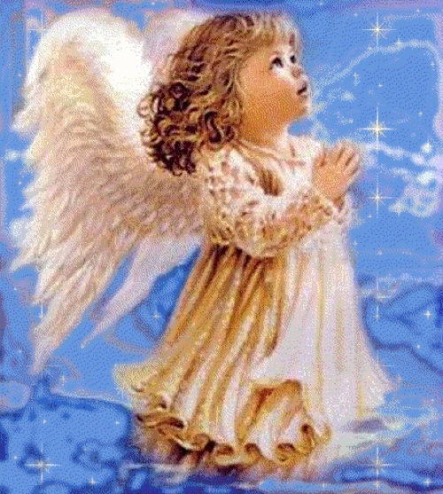 Cute Baby Angel Praying GIF