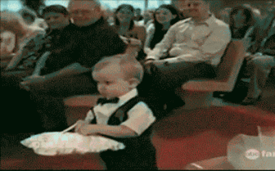 Cute Baby Angry About Romance GIF