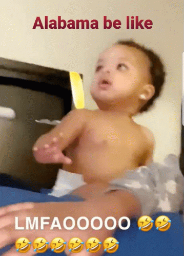 Cute Baby Crying Alabama Be Like GIF