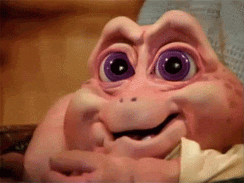 Cute Baby Dinosaur No Teeth GIF
