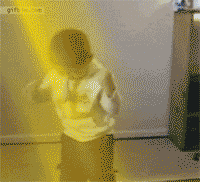 Cute Baby Doing Super Saiyan GIF