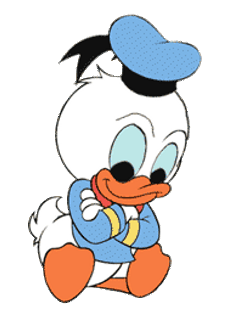 Cute Baby Donald Duck Disney Eye Roll GIF