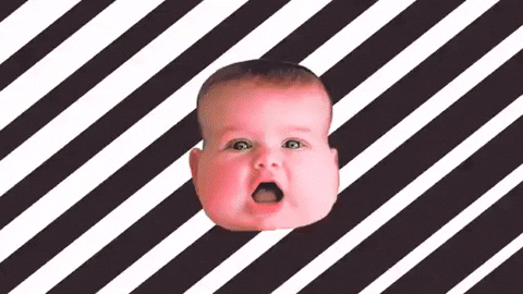 Cute Baby Exploding Head GIF