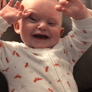 Cute Baby Giggling Laugh GIF