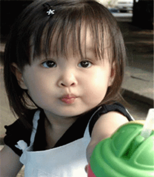 Cute Baby Girl Chubby Cheeks GIF