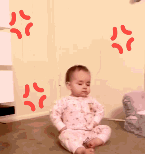 Cute Baby Irritated GIF
