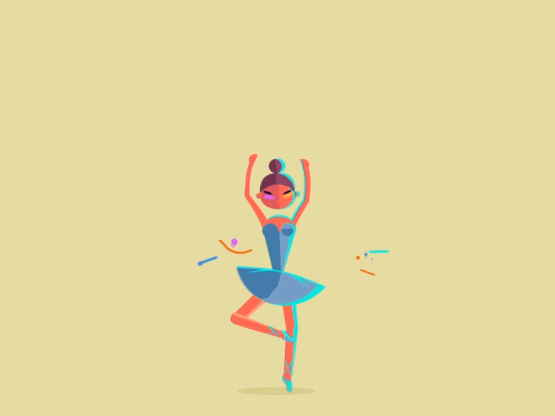 Cute Ballerina Ballet Positions GIF
