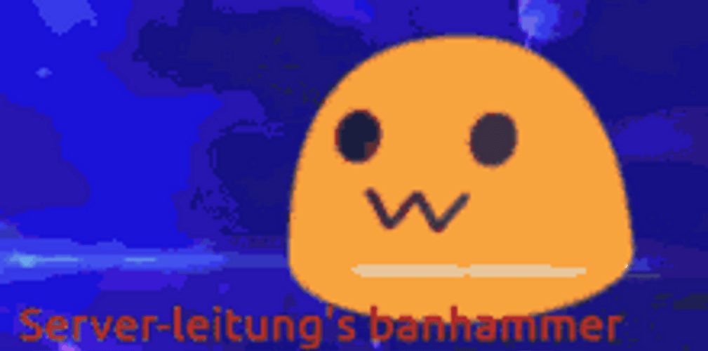 Cute Ban Hammer Emoji Animation GIF