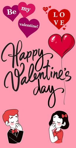 Cute Be My Valentine Happy Valentines Day GIF