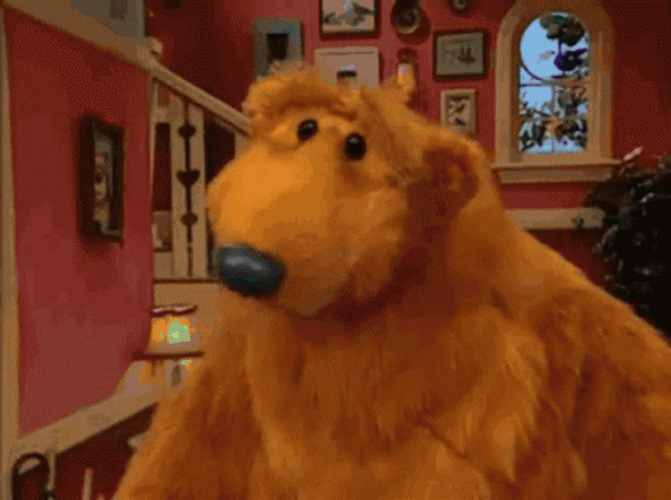 Cute Bear Trying To Sniff GIF