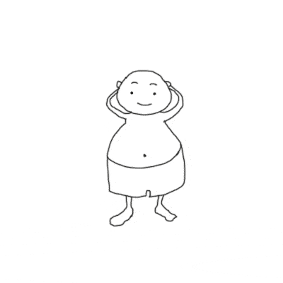 Cute Belly Dancing Cartoon GIF