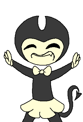 Cute Bendy Ink Machine Cartoon Blink Smile GIF