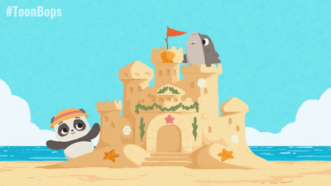 Cute Best Friend On Beach GIF