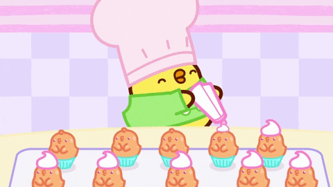 Cute Molang Kawaii Anime Happy Birthday GIF