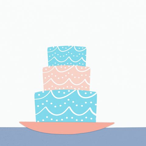 Cute Bully Birthday Cake Surprise GIF