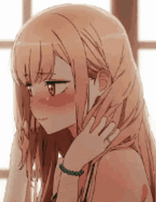 Cute Blushing Anime Girl GIF