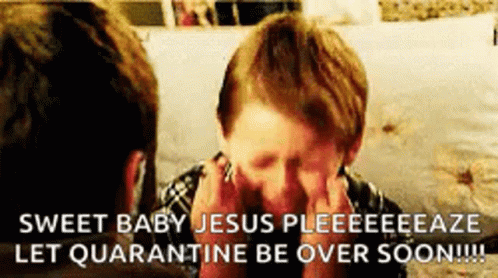 Cute Boy Finger Crossed Sweet Baby Jesus GIF