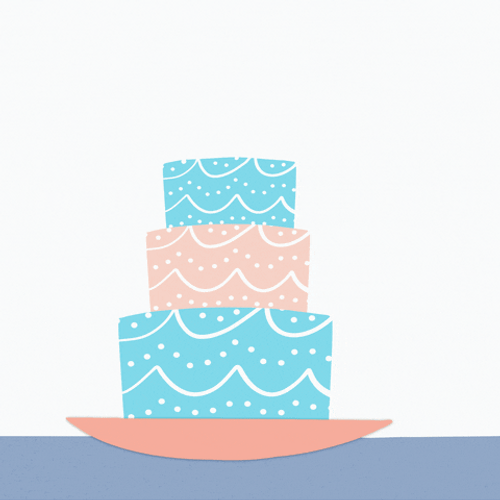 Cute Bully Birthday Cake Surprise GIF