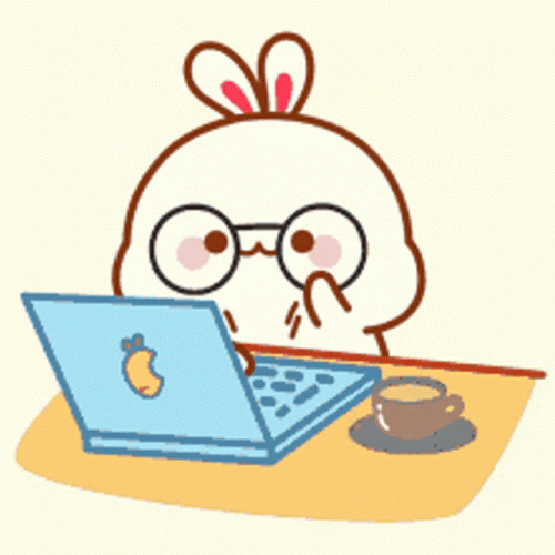 Cute Bunny Busy GIF