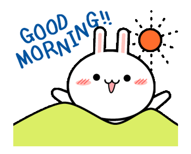 Cute Bunny Good Morning Sunshine GIF