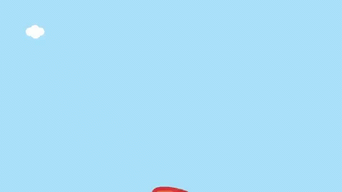 Cute Bunny Hot Dog Face Suit GIF