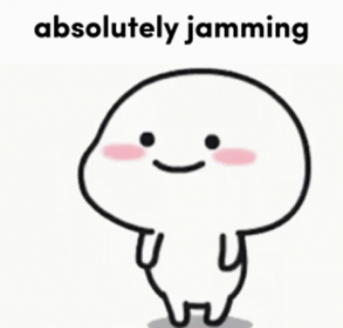 Cute Cartoon Absolutely Jamming GIF