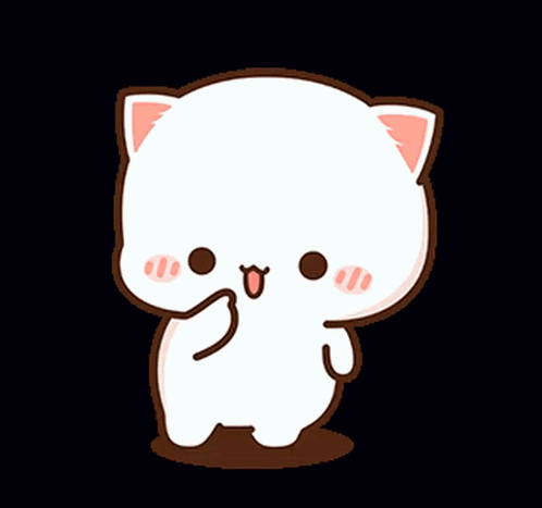 Cute Cartoon Cat Giving Thumbs Up