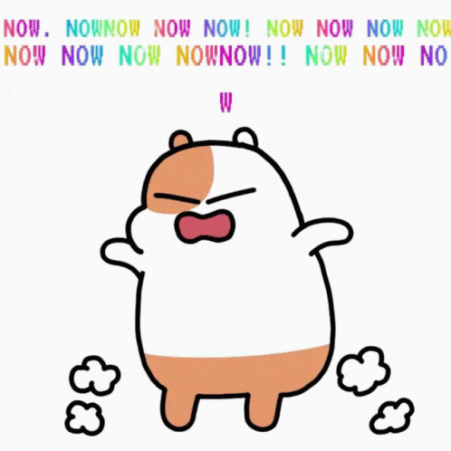 Cute Cartoon Hamster Annoyed Right Now GIF