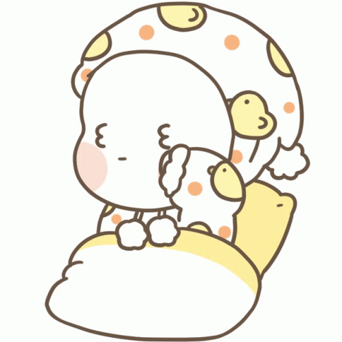 Cute Cartoon Im Awake GIF