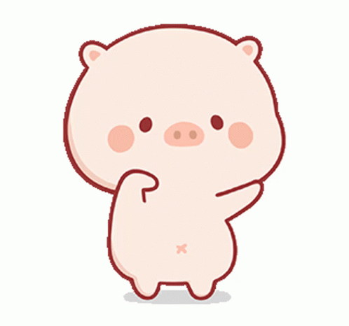 Cute Cartoon Pig Dancing GIF