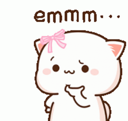 Cute Cartoon Thinking Mmm GIF