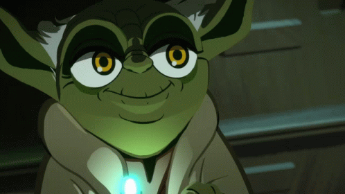 Cute Cartoon Yoda GIF