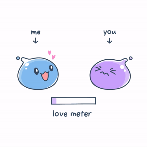 Cute Cartoons Love Meter GIF
