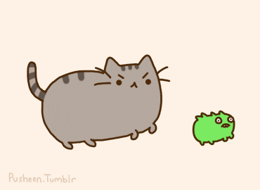 Cute Cat And Friend Animated GIF