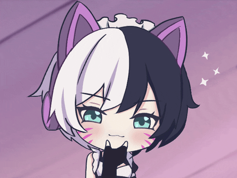 Cute Cat Girl Animated GIF