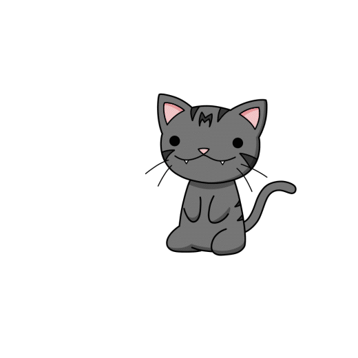 Cute Cat Heart Puke GIF
